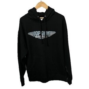 Top Gun Maverick Men's Hoodie Black XL Pullover Sweatshirt Tom Cruise Movie